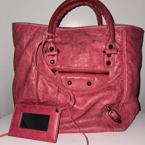 Balenciaga City Pink Tote Bag - Picture 4 of 8